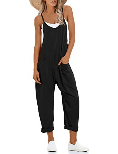 Lentta Women's V-Neck Sleeveless Harem Jumpsuit: $14.98 Lentta Women's V-Neck Sleeveless Harem Jumpsuit: $14.98
