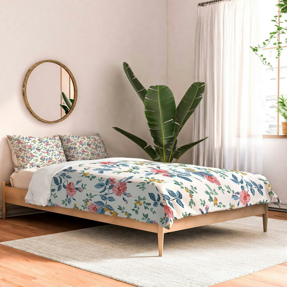 Deny Designs Queen Wagner Campelo Rose Fruits Comforter and Pillow Shams: $239.99 Deny Designs Queen Wagner Campelo Rose Fruits Comforter and Pillow Shams: $239.99