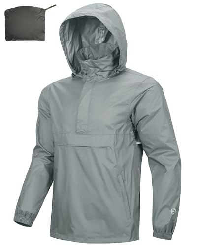 Outdoor Ventures Men's Waterproof Packable Rain Jacket: $29.59