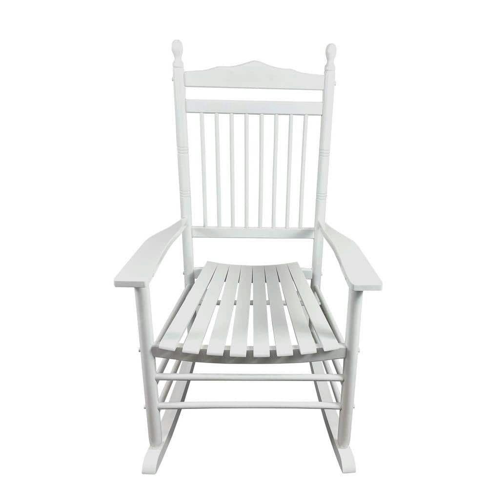 White Wood Outdoor Rocking Chair: $196.26 White Wood Outdoor Rocking Chair: $196.26