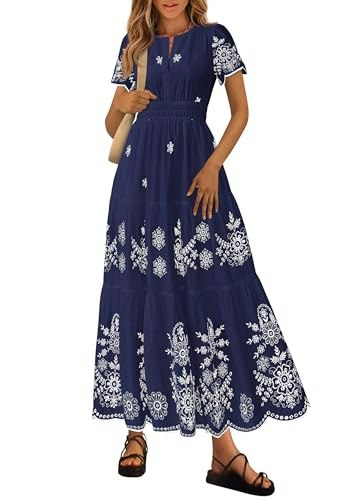 Prettygarden Women's Floral Boho Maxi Dress: $49.98 Prettygarden Women's Floral Boho Maxi Dress: $49.98