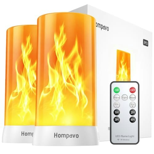 Hompavo Rechargeable Flame Light with Remote: $28.89 Hompavo Rechargeable Flame Light with Remote: $28.89