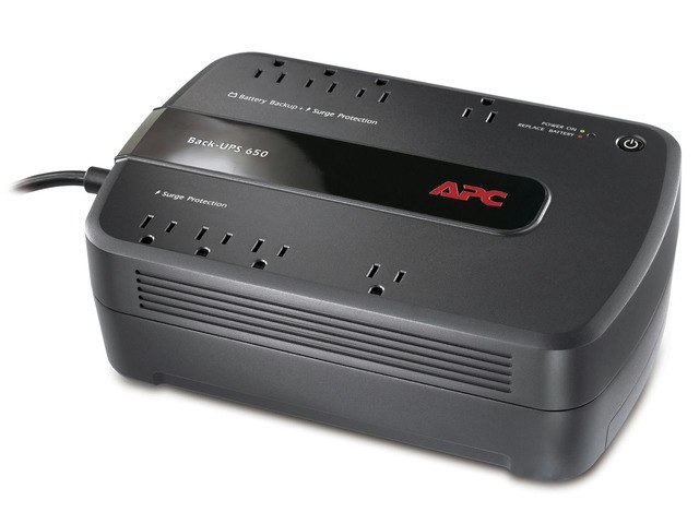 APC Back-UPS 650VA 8-Outlet Uninterruptible Power Supply: $116.95