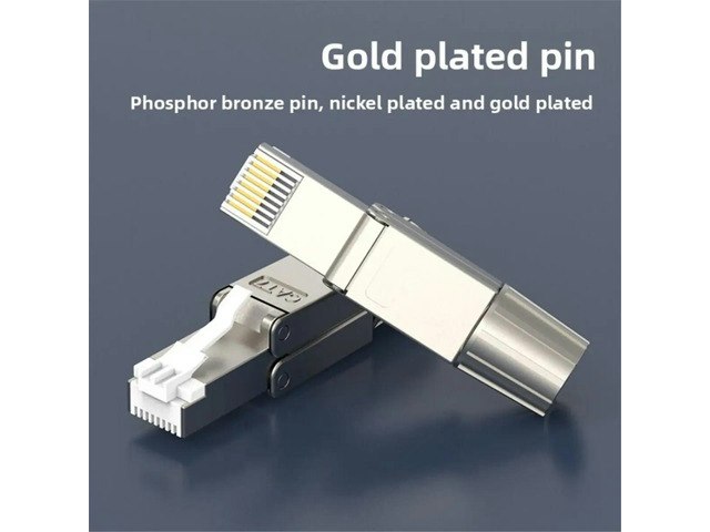 Cat 7 RJ45 Shielded Field Termination Plug: $15.54