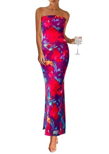 Prettygarden Women's Floral Strapless Summer Dress: $13.98 Prettygarden Women's Floral Strapless Summer Dress: $13.98