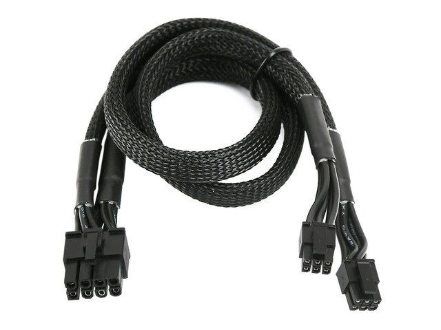 Oiaglh Dual Mini 6-Pin to 8-Pin PCIe Power Adapter Cable 2-Pack: $20.62