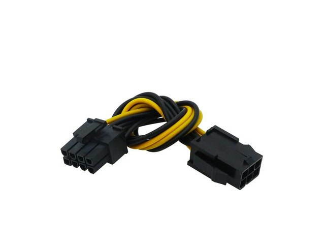 PCIe 6-Pin to 8-Pin Power Adapter Cable: $8.29