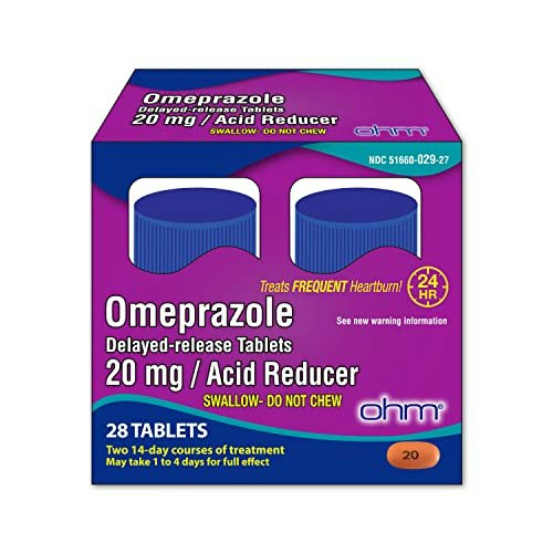 Ohm Omeprazole 20mg Delayed-Release Acid Reducer 28-Count: $5.94 Ohm Omeprazole 20mg Delayed-Release Acid Reducer 28-Count: $5.94