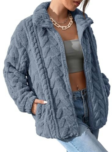 Dokotoo Women's Sherpa Stand Collar Jacket: $31.99 Dokotoo Women's Sherpa Stand Collar Jacket: $31.99
