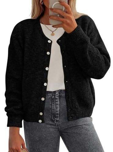 Prettygarden Women's Long Sleeve Button Down Knit Cardigan: $27.99 Prettygarden Women's Long Sleeve Button Down Knit Cardigan: $27.99