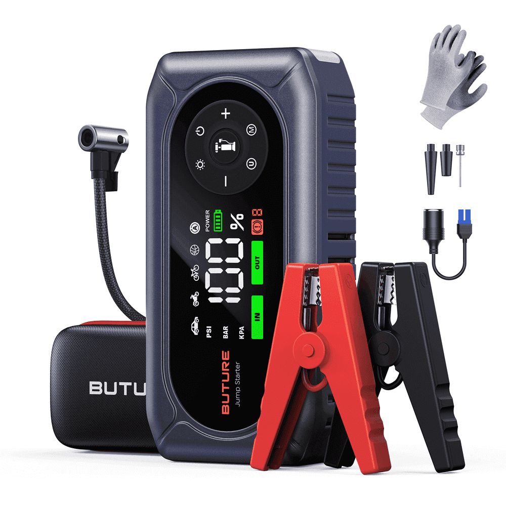 Buture 4,500A 150-PSI Jump Starter and Air Compressor: $43.99