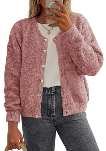 Prettygarden Women's Long Sleeve Button Down Knit Cardigan: $27.98 Prettygarden Women's Long Sleeve Button Down Knit Cardigan: $27.98