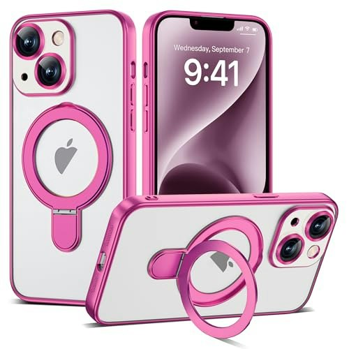 Etpesok iPhone 14 Plus Plating Clear Case with Stand: $25.49 Etpesok iPhone 14 Plus Plating Clear Case with Stand: $25.49