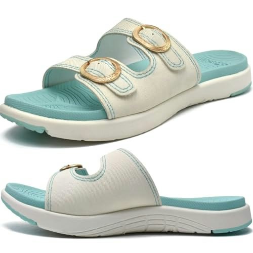 Coface Women's Orthotic Arch Support Slide Sandals: $21.59 Coface Women's Orthotic Arch Support Slide Sandals: $21.59