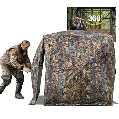 Funhorun 360-Degree See-Through Hunting Blind: $84.99 Funhorun 360-Degree See-Through Hunting Blind: $84.99