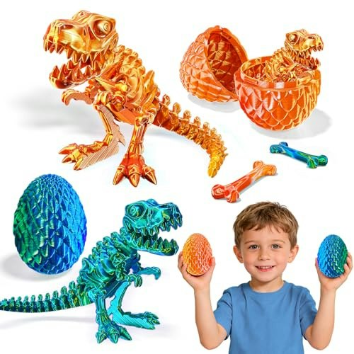 3D Printed Dinosaur Skeleton Action Figure 2-Pack: $16.14 3D Printed Dinosaur Skeleton Action Figure 2-Pack: $16.14