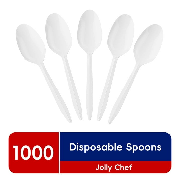 Jolly Chef Disposable Plastic Teaspoons 1,000-Pack: $21.89