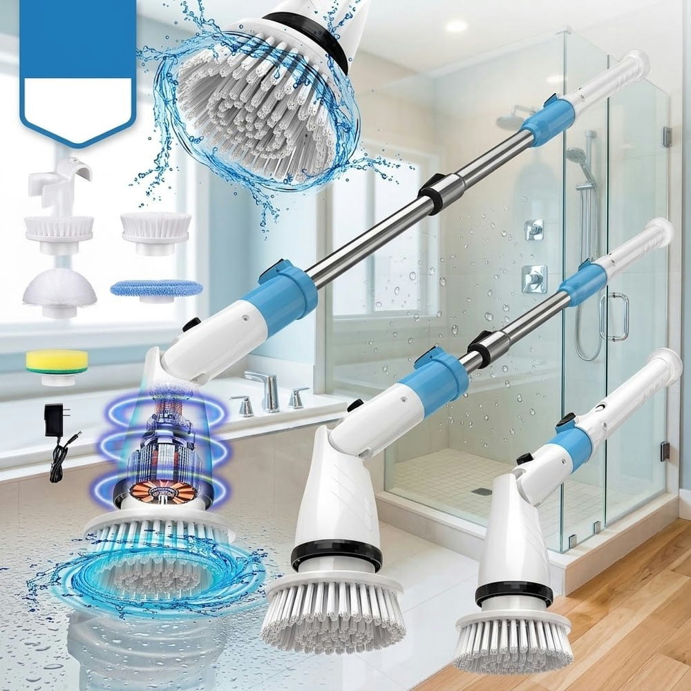 Poweart 450-RPM Cordless Electric Spin Scrubber: $19.99
