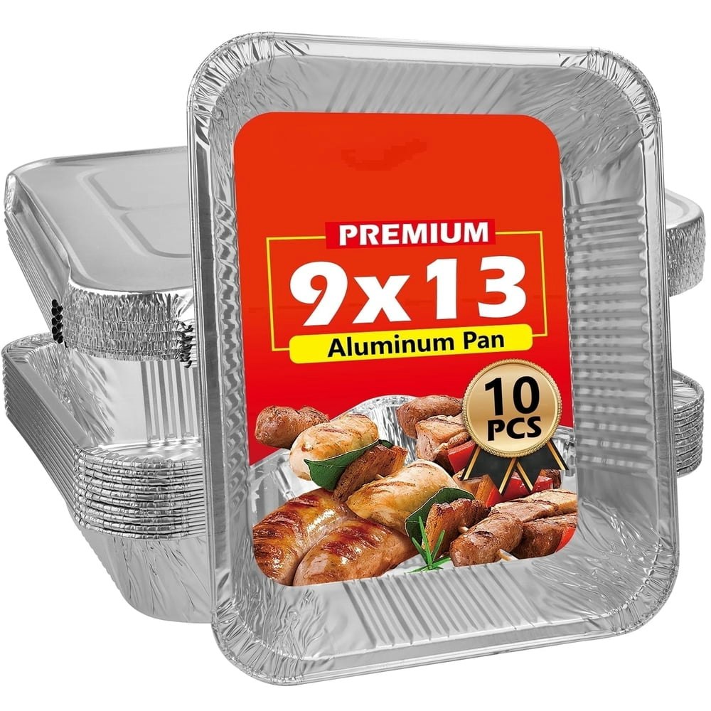 9x13 Aluminum Foil Pans with Lids 10-Pack: $20.99 9x13 Aluminum Foil Pans with Lids 10-Pack: $20.99