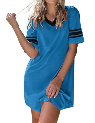 Ekouaer Cotton Short Sleeve Nightgown: $14.98 Ekouaer Cotton Short Sleeve Nightgown: $14.98