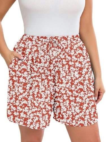 AusLook Plus Size Women's High Waisted Wide Leg Shorts: $14.98 AusLook Plus Size Women's High Waisted Wide Leg Shorts: $14.98