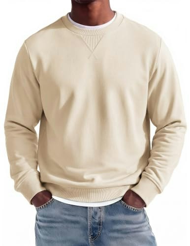 Coofandy Men's Crewneck Long Sleeve Sweatshirt: $17.99 Coofandy Men's Crewneck Long Sleeve Sweatshirt: $17.99
