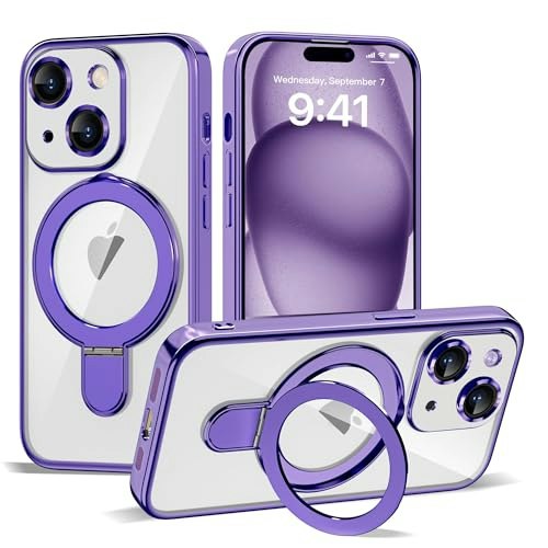 Etpesok iPhone 15 Plus Clear Case with Stand: $21.67