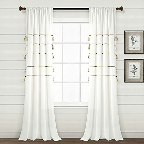 Lush Decor Farmhouse Boho Stripe 84" x 42" Window Curtain Panel 2-Pack: $22.07 Lush Decor Farmhouse Boho Stripe 84" x 42" Window Curtain Panel 2-Pack: $22.07