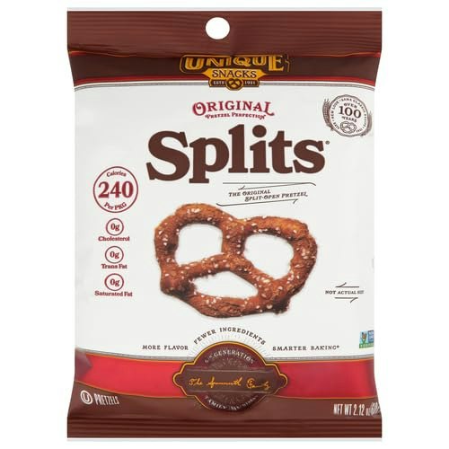 Unique Snacks Original Splits Pretzels 2.12-oz.: $4.23 Unique Snacks Original Splits Pretzels 2.12-oz.: $4.23