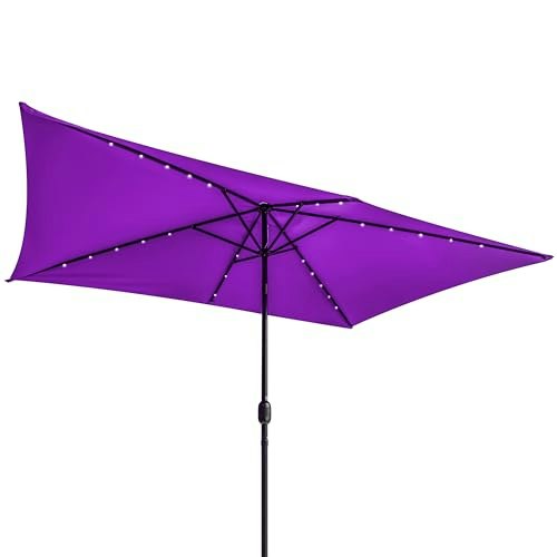 Trademark Innovations 10' x 6.5' Solar-Powered LED Patio Umbrella: $79.19 Trademark Innovations 10' x 6.5' Solar-Powered LED Patio Umbrella: $79.19
