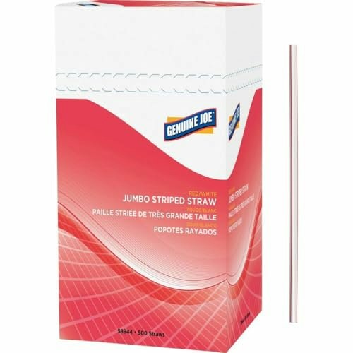 Genuine Joe Jumbo Striped Straws 500-Pack: $12.16 Genuine Joe Jumbo Striped Straws 500-Pack: $12.16