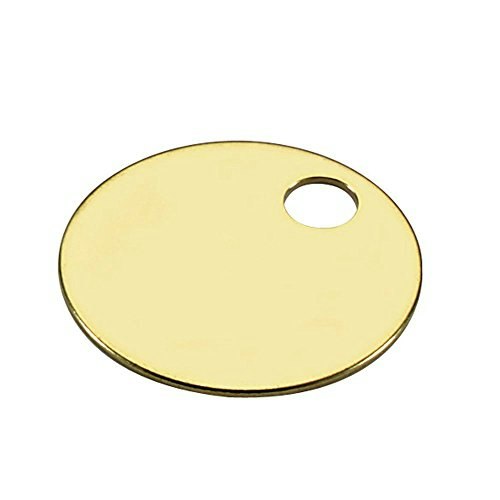 Lucky Line 1-inch Solid Brass Round Tag 10-Pack: $7.56 Lucky Line 1-inch Solid Brass Round Tag 10-Pack: $7.56