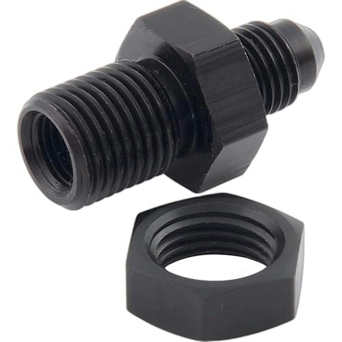 Allstar Performance 3 AN Male to 3/8-24 Inverted Flare Male Brake Line Bulkhead Adapter: $16.56
