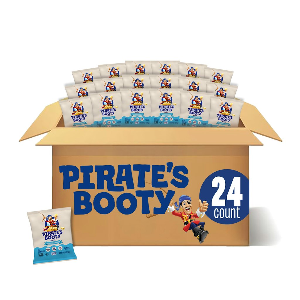 Pirate's Booty Aged White Cheddar Cheese Puffs 24-Pack: $6.74 via Sub & Save