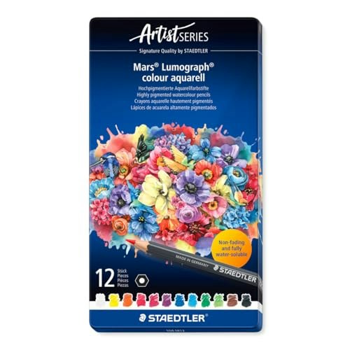 Staedtler Mars Lumograph Aquarell Watercolor Pencils 12-Count Tin: $23.99 Staedtler Mars Lumograph Aquarell Watercolor Pencils 12-Count Tin: $23.99