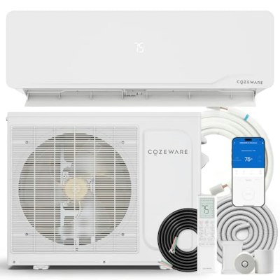 Cozeware 18,000 BTU 20 SEER2 Mini Split Mini Split AC/Heating System for $620 + free shipping