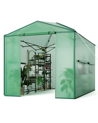12x8-Foot Portable Walk-In Greenhouse: $148.87 12x8-Foot Portable Walk-In Greenhouse: $148.87