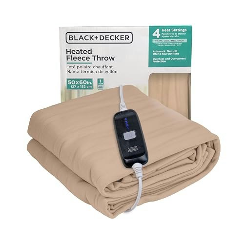 Black+Decker 50x60-Inch Electric Heated Throw Blanket: $26.81 Black+Decker 50x60-Inch Electric Heated Throw Blanket: $26.81