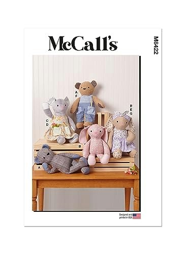 McCall's Plush Bear, Bunny, and Mouse Sewing Pattern Kit: $12 McCall's Plush Bear, Bunny, and Mouse Sewing Pattern Kit: $12