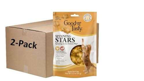 Good 'n' Tasty Spinning Stars Cat Treat & Toy 2-Pack: $12.21 Good 'n' Tasty Spinning Stars Cat Treat & Toy 2-Pack: $12.21