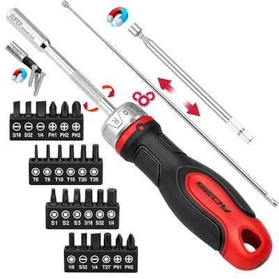 26-Piece Ratcheting Screwdriver Bit Set for $9.99 w/ Prime + free shipping