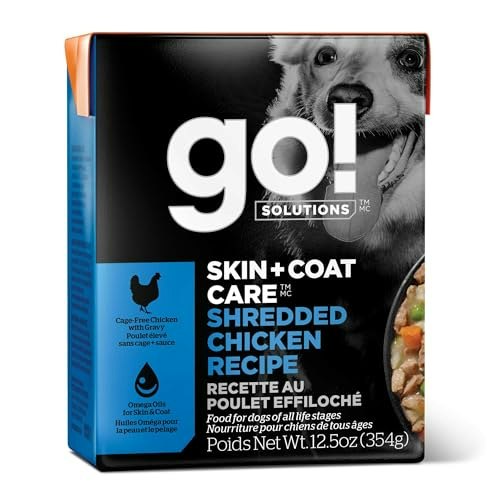 Go! Solutions Skin + Coat Care Shredded Chicken Dog Food 12.5-oz.: $5.19