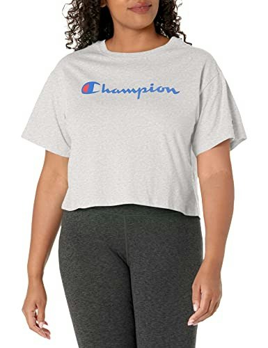 Champion Women's Script Logo Cropped T-Shirt: $17.42 Champion Women's Script Logo Cropped T-Shirt: $17.42