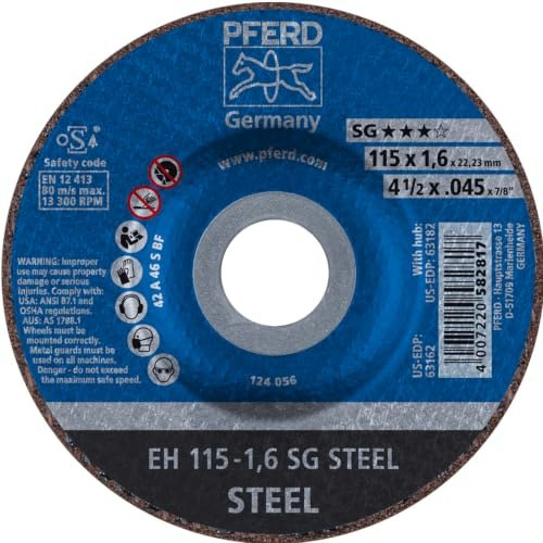 Pferd 4-1/2" x .045" Steel Cut-Off Wheel 25-Pack: $63.63 Pferd 4-1/2" x .045" Steel Cut-Off Wheel 25-Pack: $63.63