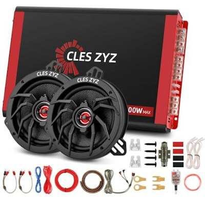6.5" Car Speaker and 4-Channel Amplifier Combo Kit for $70 + free shipping