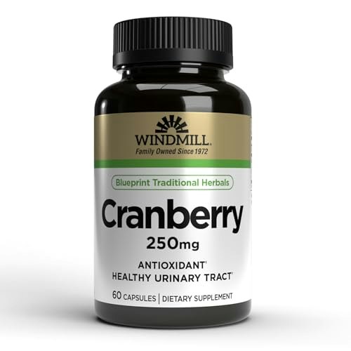 Windmill 250mg Cranberry 60-Capsule Bottle: $11.44 Windmill 250mg Cranberry 60-Capsule Bottle: $11.44