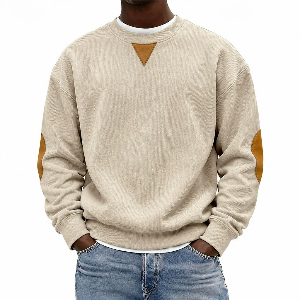 Men's Corduroy Crew Neck Sweatshirt: $10 Men's Corduroy Crew Neck Sweatshirt: $10