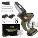 21V 5" Mini Cordless Chainsaw w/ 2 Batteries for $20 + free shipping w/ Prime