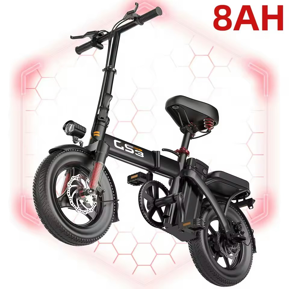 UPlee GS3 48V 14" Folding Electric Bike: $153 UPlee GS3 48V 14" Folding Electric Bike: $153