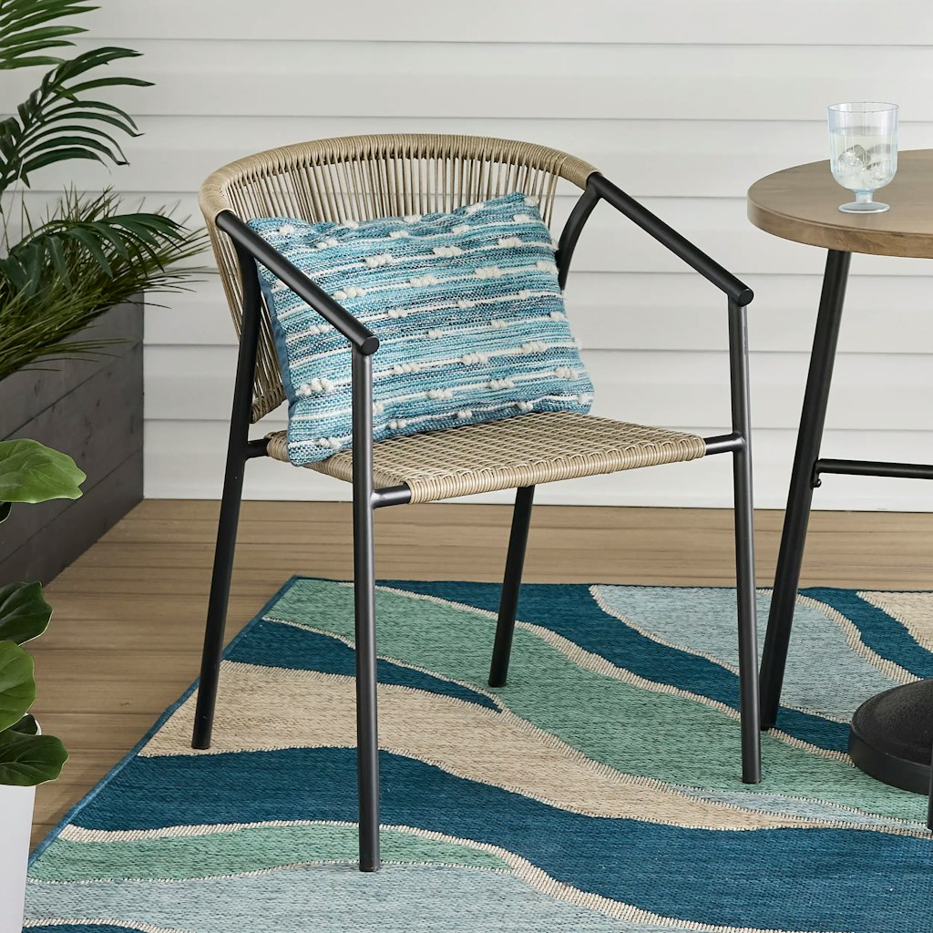 Style Selections Pelham Bay Stackable Steel Dining Chair: $25